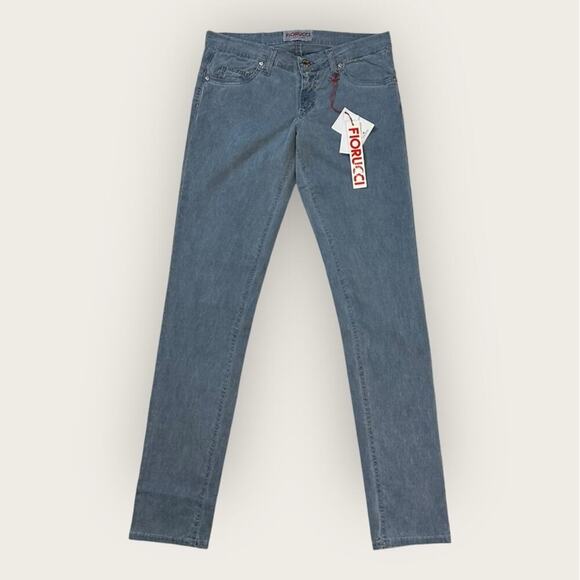 NWT | Fiorucci | Push Up Skinny Jeans | Blue Wash | Size 28 - Picture 1 of 14